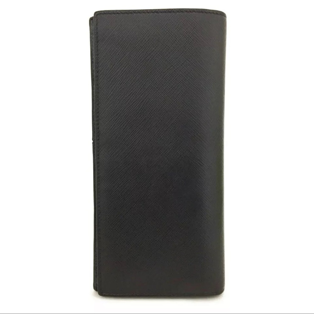 SOLD 6/29/22 PRADA Check Book/Long Wallet Saffiano Leather Bifold Wallet - Picture 4 of 8